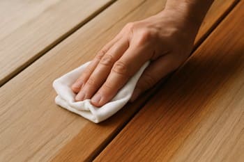 Fazla yağı bezle silme tekniği: ince ve homojen kat