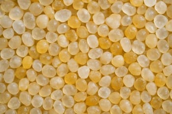 Kum media taneleri: fraksiyon örneği yakın plan