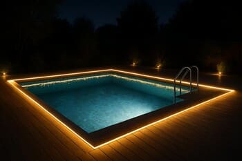 Gece LED aydınlatması — yanal açı ile parlamasız görünüm