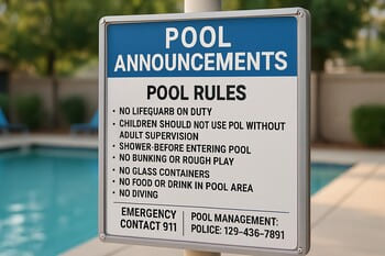 Komşuluk duyuru panosu: bakım saatleri ve iletişim kartı