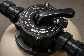 Multiport vana: geri yıkama ve rinse konumları