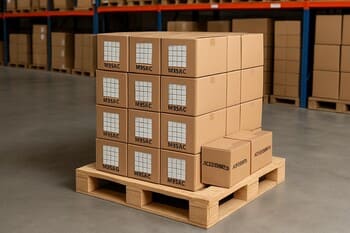 Üretim ve paletleme: kolilenmiş mozaik ve aksesuarlar